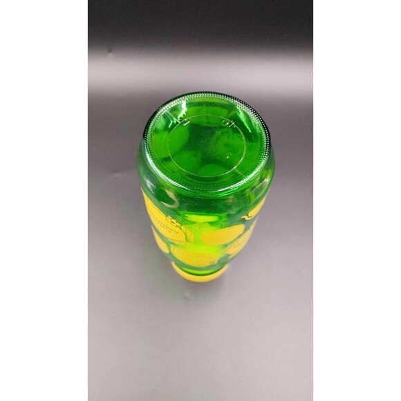 VTG Anchor Hocking ReaLemon Lemon Juice Green Glass Jar Canister Granny Core Qt - Picture 8 of 8
